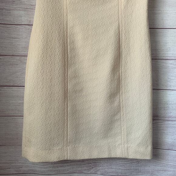 Vintage Styled By Terry Chicago Cream Mod Dress Crimplene Textured 60s - Picture 3 of 15